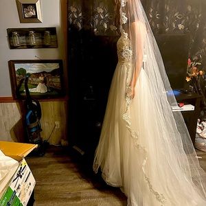 Wedding dress from David’s bridal